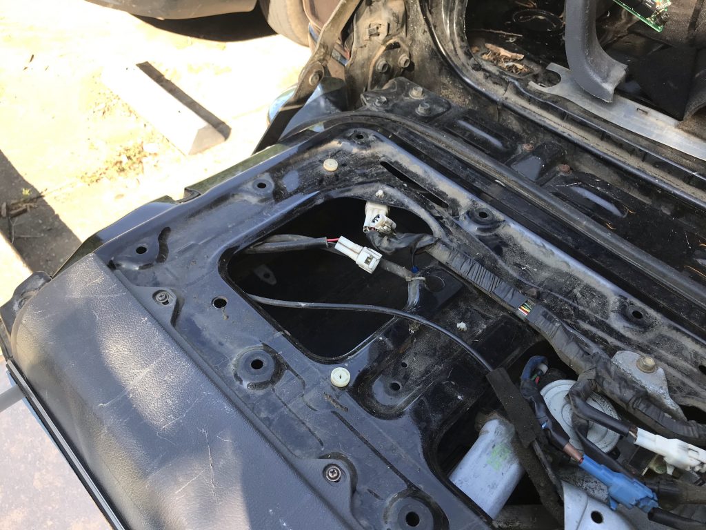 Driver side rear window lock switch disconnected
